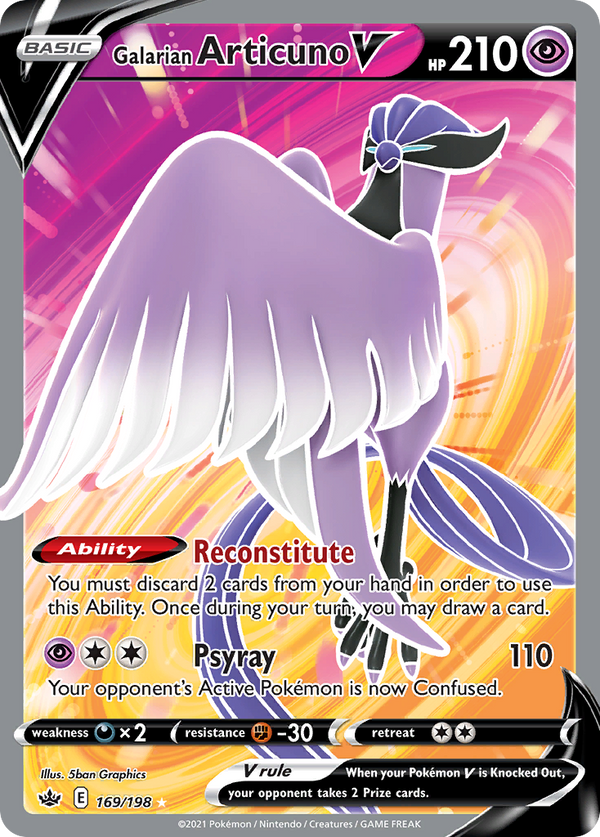 Galarian Articuno V - Chilling Reign SET-169