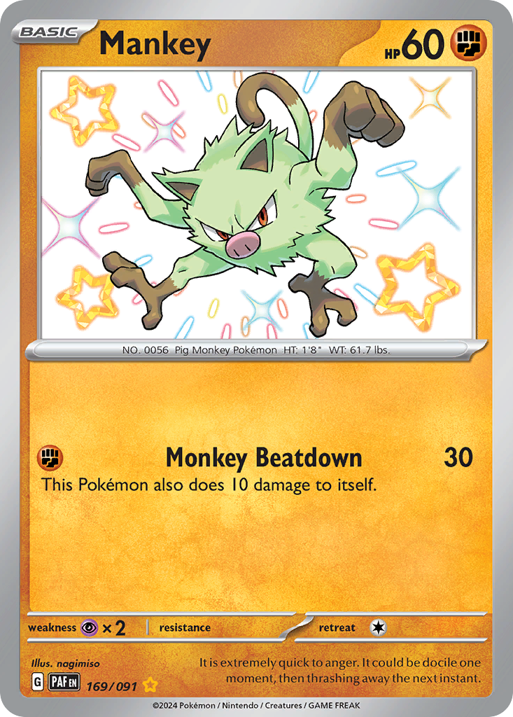 Mankey - Paldean Fates SET-169