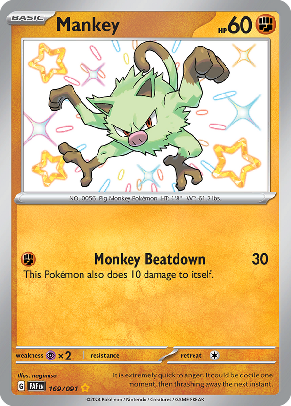 Mankey - Paldean Fates SET-169