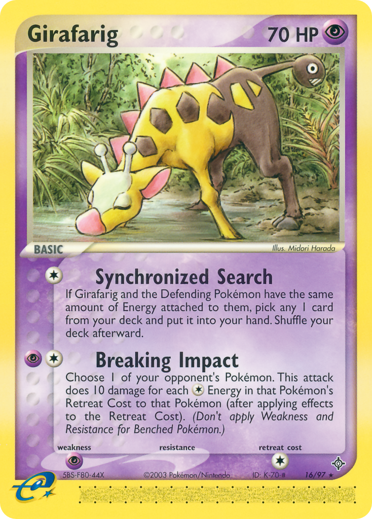 Girafarig - Dragon SET-16