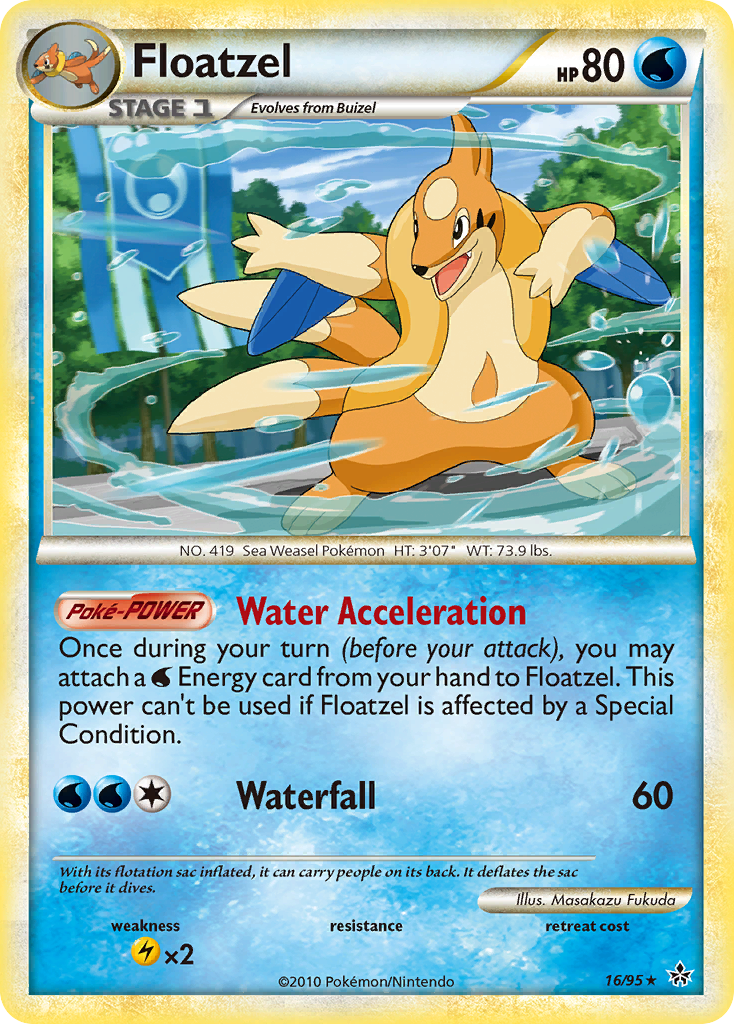 Floatzel - HS Unleashed SET-16