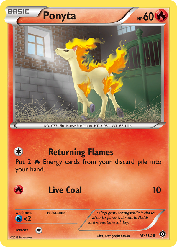 Ponyta - Steam Siege SET-16