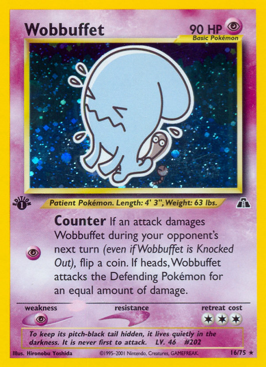 Wobbuffet (Neo Discovery SET) (Pokémon) (Basic) (Psychic) (HP: 90) (Rare Holo) (PKM Neo Discovery SET-8)