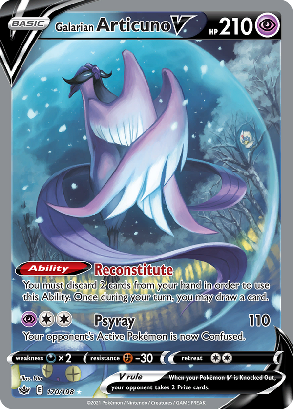 Galarian Articuno V - Chilling Reign SET-170
