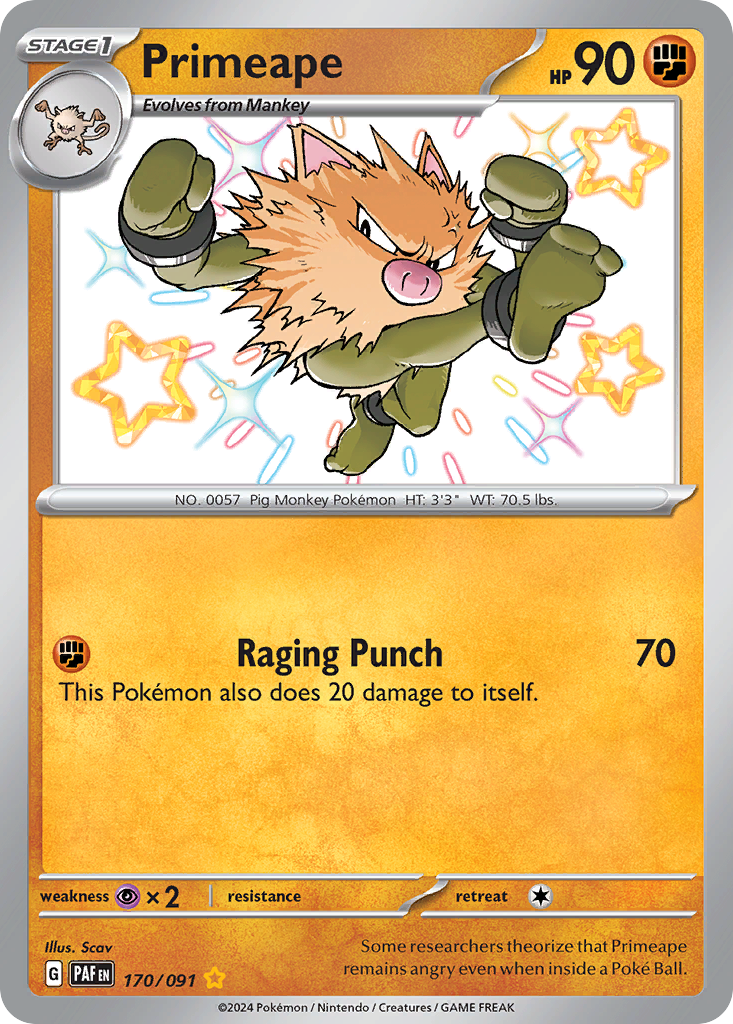 Primeape - Paldean Fates SET-170
