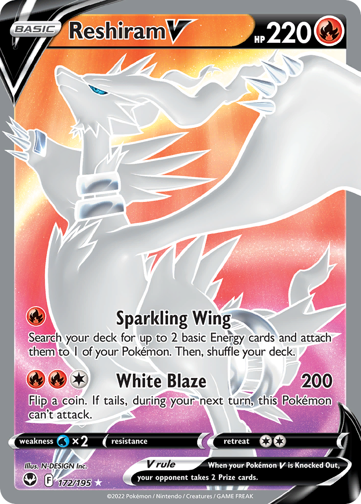 Reshiram V - Silver Tempest SET-172
