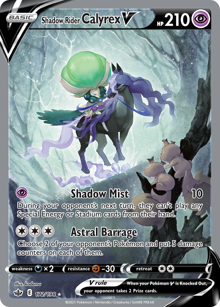 Shadow Rider Calyrex V - Chilling Reign SET-172