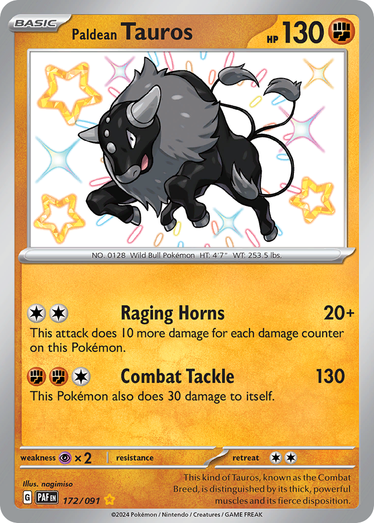 Paldean Tauros - Paldean Fates SET-172