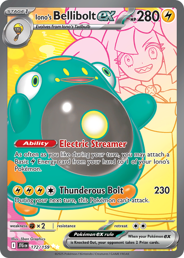 Iono's Bellibolt EX - Journey Together SET-172