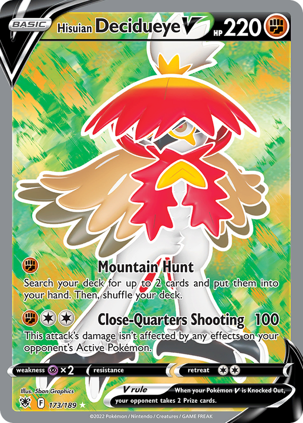 Hisuian Decidueye V - Astral Radiance SET-173