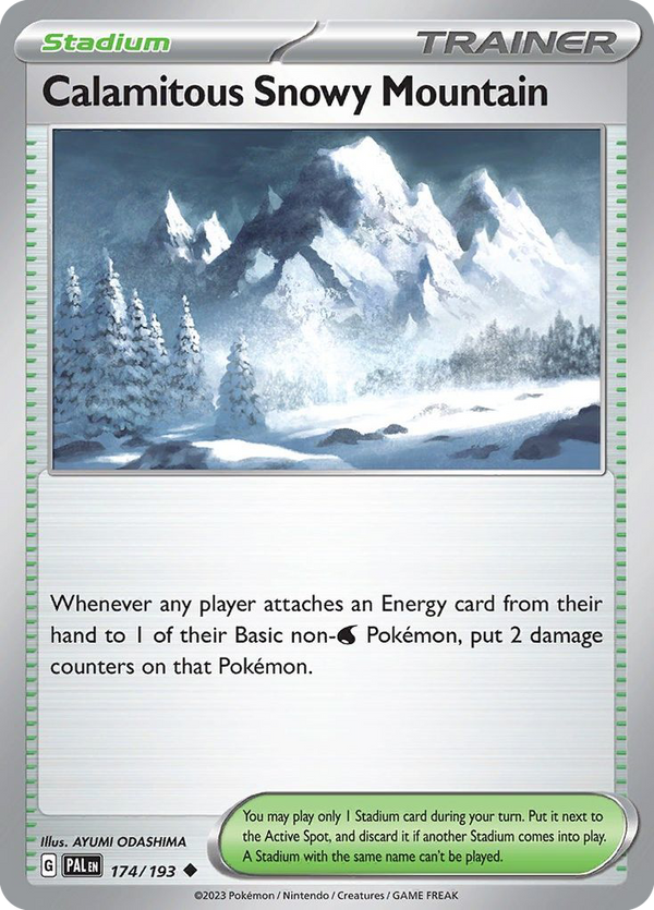 Calamitous Snowy Mountain - Paldea Evolved SET-174