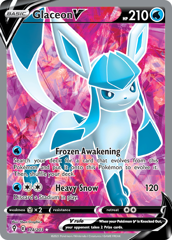 Glaceon V - Evolving Skies SET-174