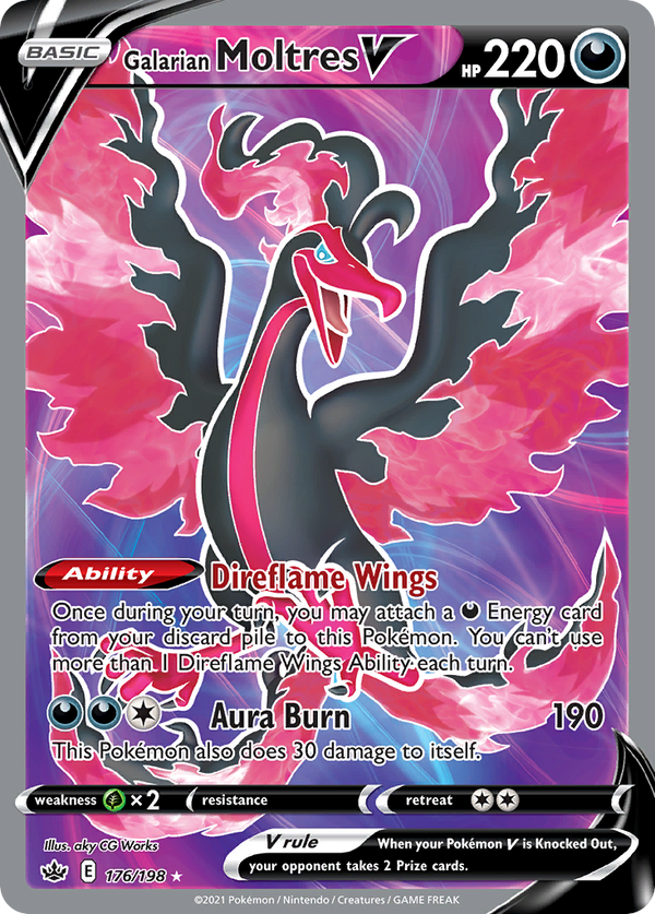 Galarian Moltres V - Chilling Reign SET-176