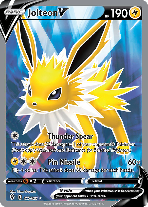 Jolteon V - Evolving Skies SET-177