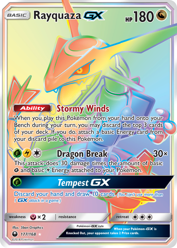 Rayquaza-GX - Celestial Storm SET-177