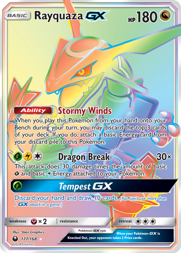 Rayquaza-GX - Celestial Storm SET-177