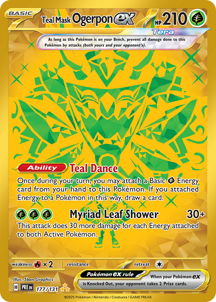Teal Mask Ogerpon EX - Prismatic Evolutions SET-177