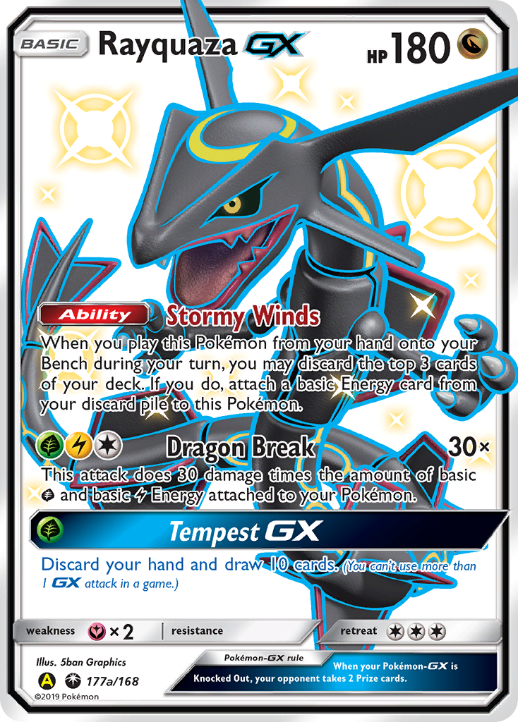 Rayquaza-GX - Celestial Storm SET-177a