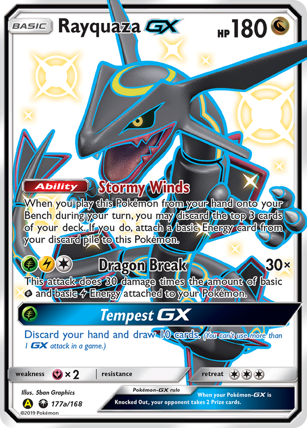 Rayquaza-GX - Celestial Storm SET-177a