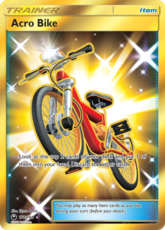 Acro Bike (Celestial Storm SET) (Trainer) (Item) (Rare Secret) (PKM Celestial Storm SET-92)