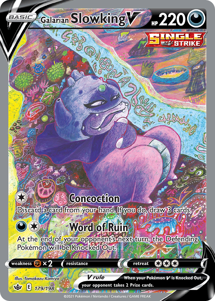 Galarian Slowking V - Chilling Reign SET-179