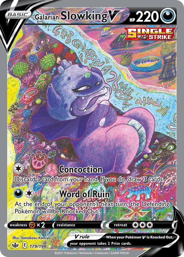Galarian Slowking V - Chilling Reign SET-179