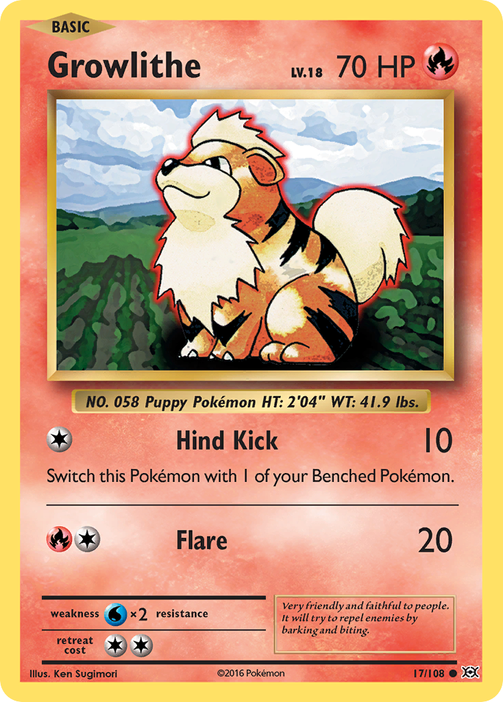 Growlithe - Evolutions SET-17