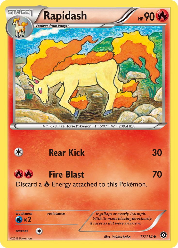 Rapidash - Steam Siege SET-17