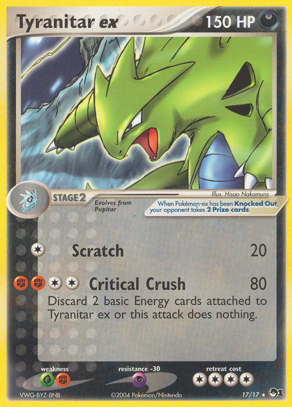 Tyranitar EX - POP Series 1 SET-17