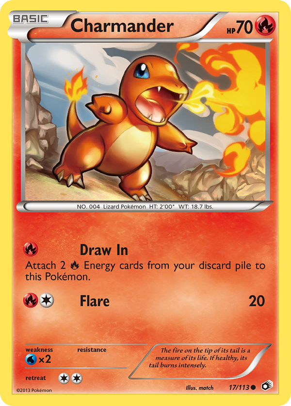Charmander - Legendary Treasures SET-17