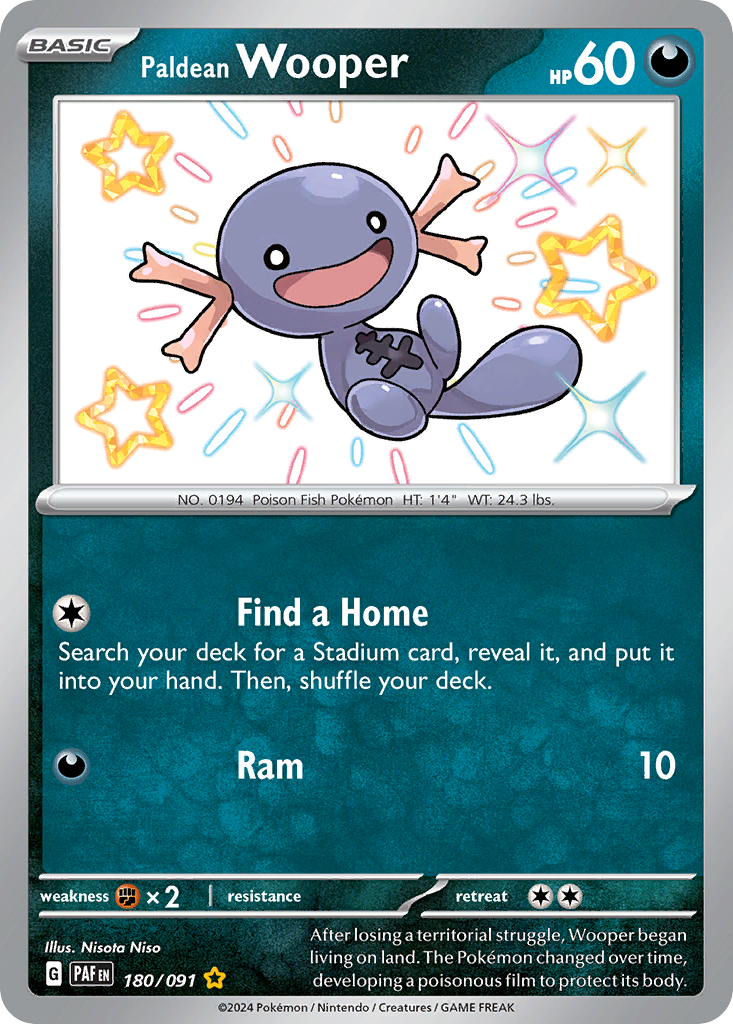 Paldean Wooper - Paldean Fates SET-180