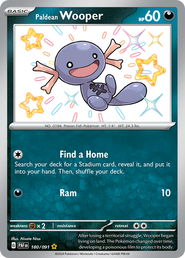 Paldean Wooper - Paldean Fates SET-180