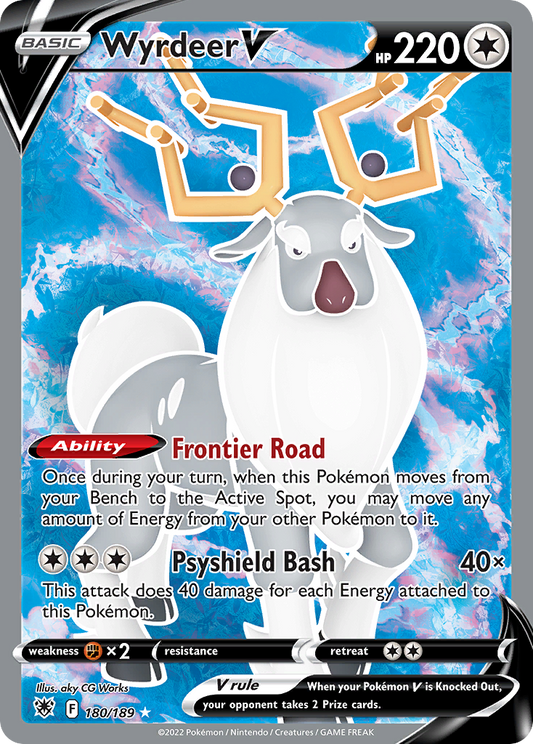Wyrdeer V (Astral Radiance SET) (Pokémon) (Basic, V) (Colorless) (HP: 220) (Rare Ultra) (PKM Astral Radiance SET-91)