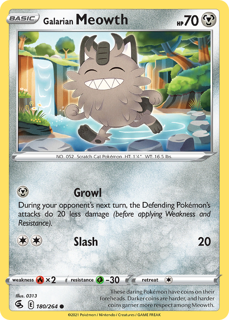 Galarian Meowth - Fusion Strike SET-180