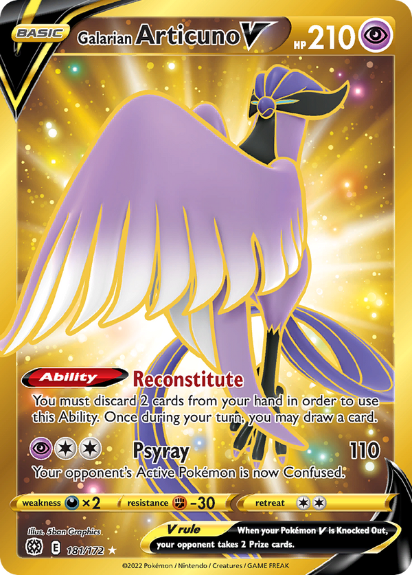 Galarian Articuno V - Brilliant Stars SET-181