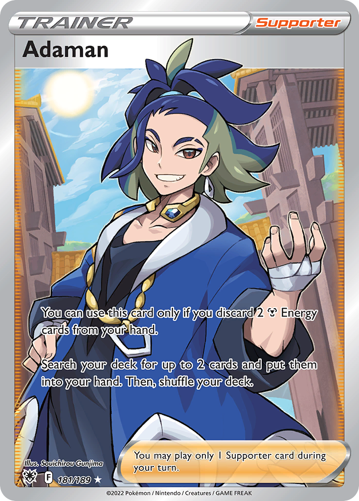 Adaman (Astral Radiance SET) (Trainer) (Supporter) (Rare Ultra) (PKM Astral Radiance SET-92)