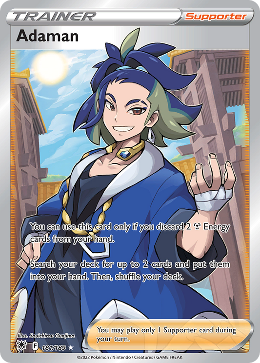 Adaman (Astral Radiance SET) (Trainer) (Supporter) (Rare Ultra) (PKM Astral Radiance SET-92)