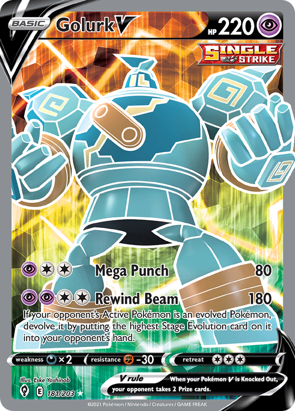 Golurk V - Evolving Skies SET-181