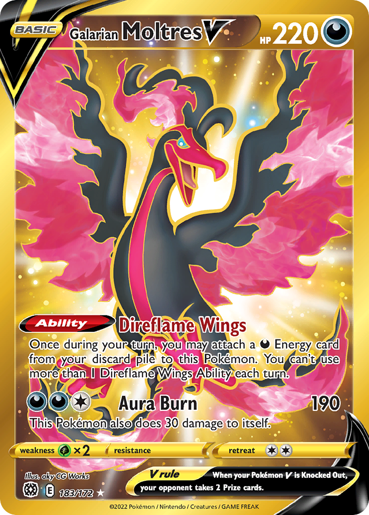 Galarian Moltres V - Brilliant Stars SET-183