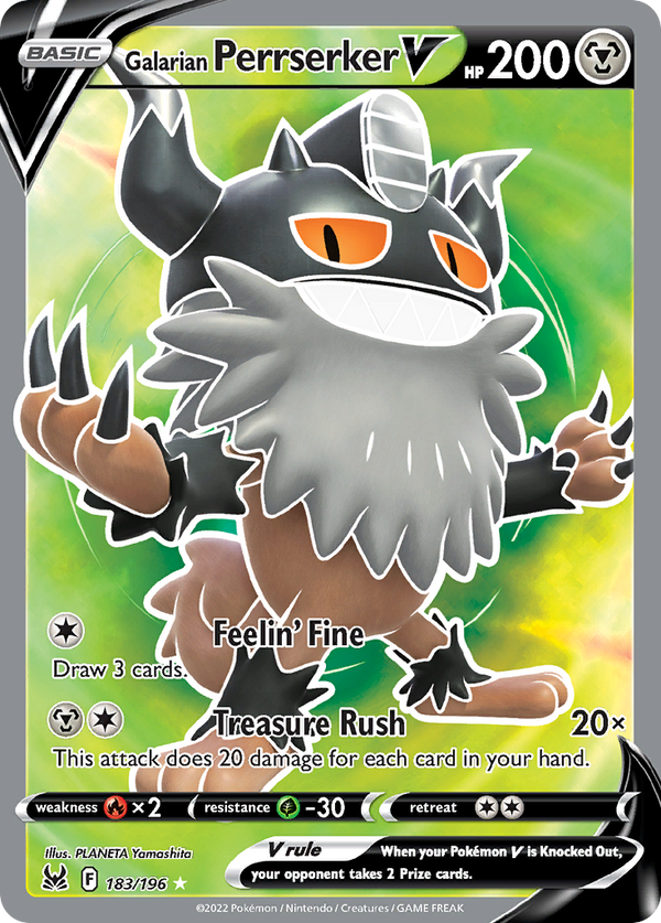 Galarian Perrserker V - Lost Origin SET-183
