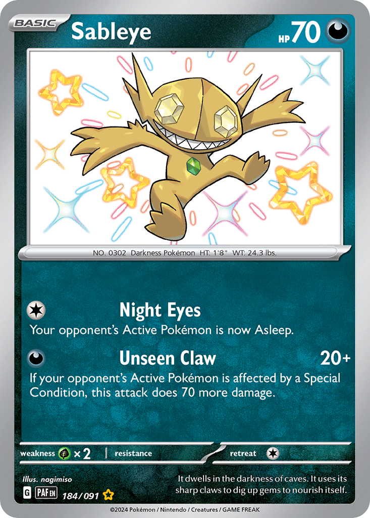 Sableye - Paldean Fates SET-184