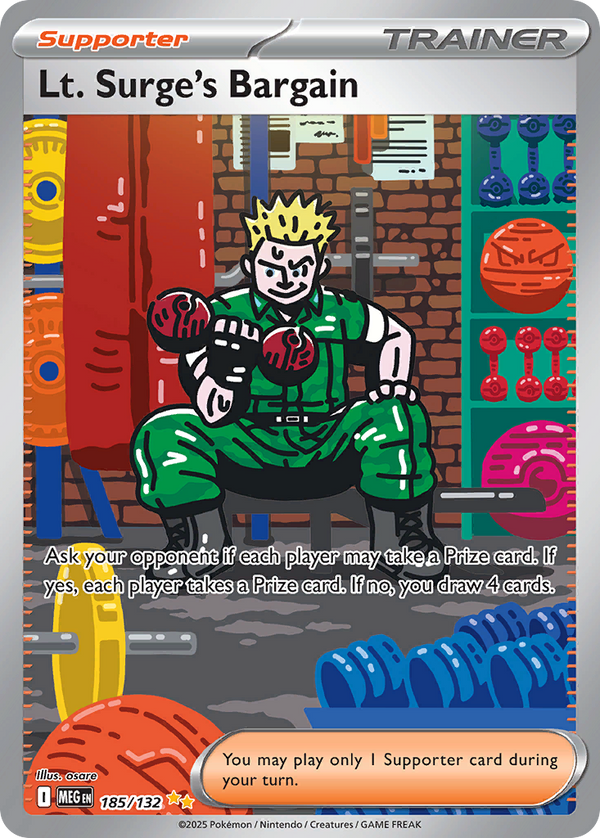 Lt. Surge's Bargain - Mega Evolution SET-185