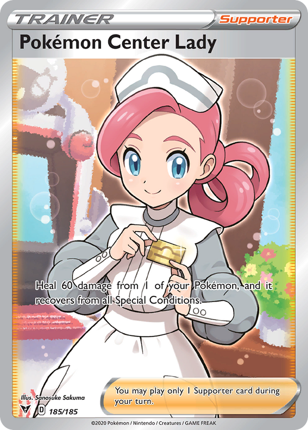 Pokemon Center Lady - Vivid Voltage SET-185