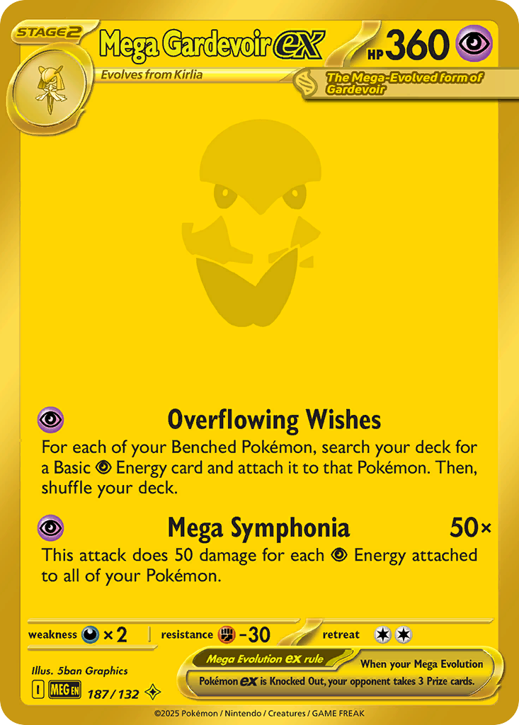 Mega Gardevoir EX - Mega Evolution SET-187