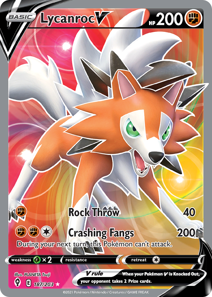 Lycanroc V - Evolving Skies SET-187