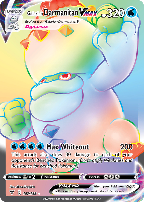 Galarian Darmanitan VMAX - Vivid Voltage SET-187
