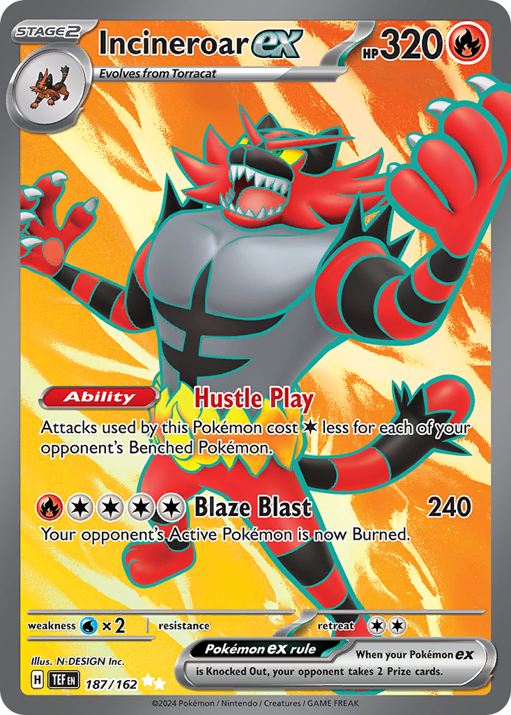 Incineroar EX - Temporal Forces SET-187