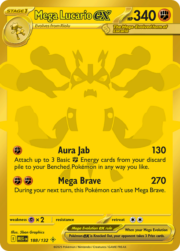 Mega Lucario EX - Mega Evolution SET-188