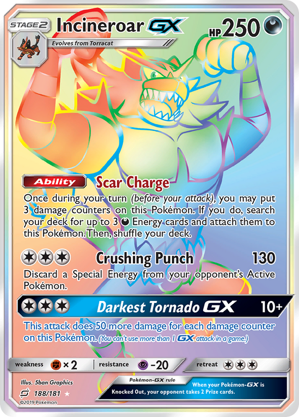 Incineroar-GX - Team Up SET-188