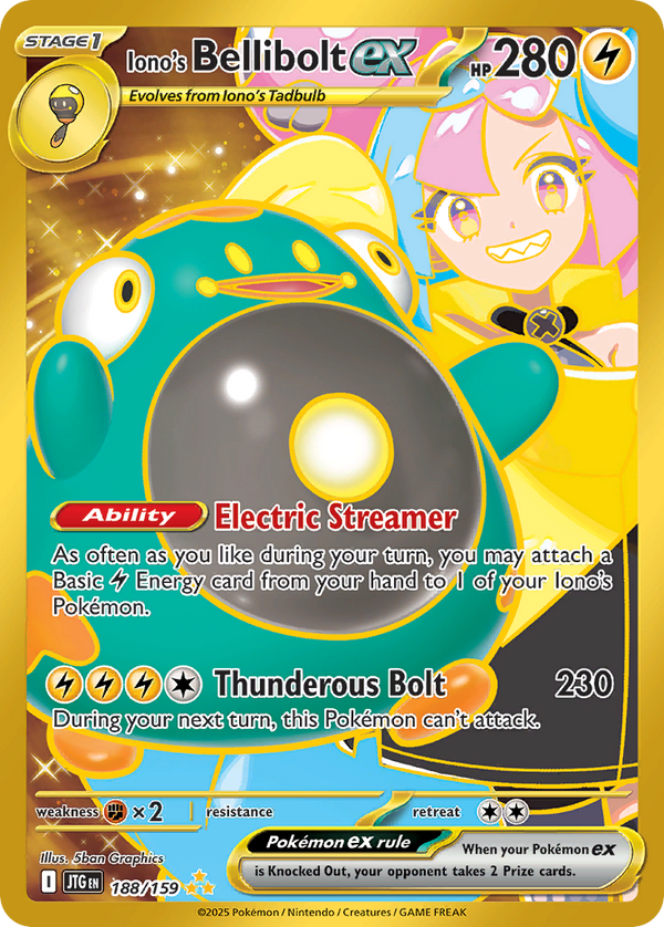 Iono's Bellibolt EX - Journey Together SET-188